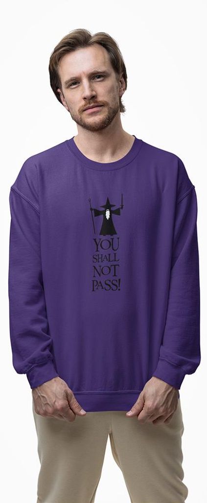 D&B Design Uni Pullover SWMO00110 Not Pass Lila-Größe XL