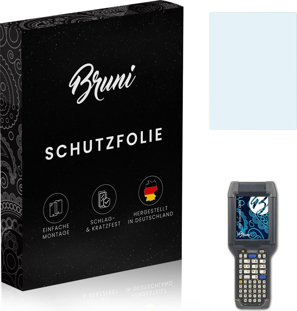 Bruni Basics-Clear 2x Schutzfolie kompatibel mit Intermec CK3X Folie