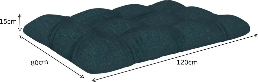 Cuscini Divano Pallet POKAR Verde Scuro | Set 6 Pezzi Comodi - 4