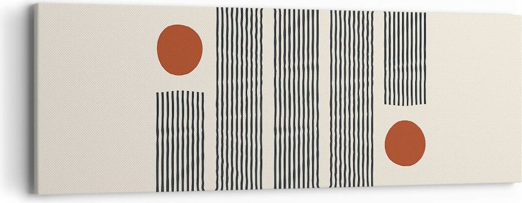 Bild auf Leinwand - Leinwandbild - Einteilig - Minimalistisch Modern Abstraktion - 90x30cm - Wand Bild - Wanddeko - Wandbilder - Leinwanddruck - Bi...