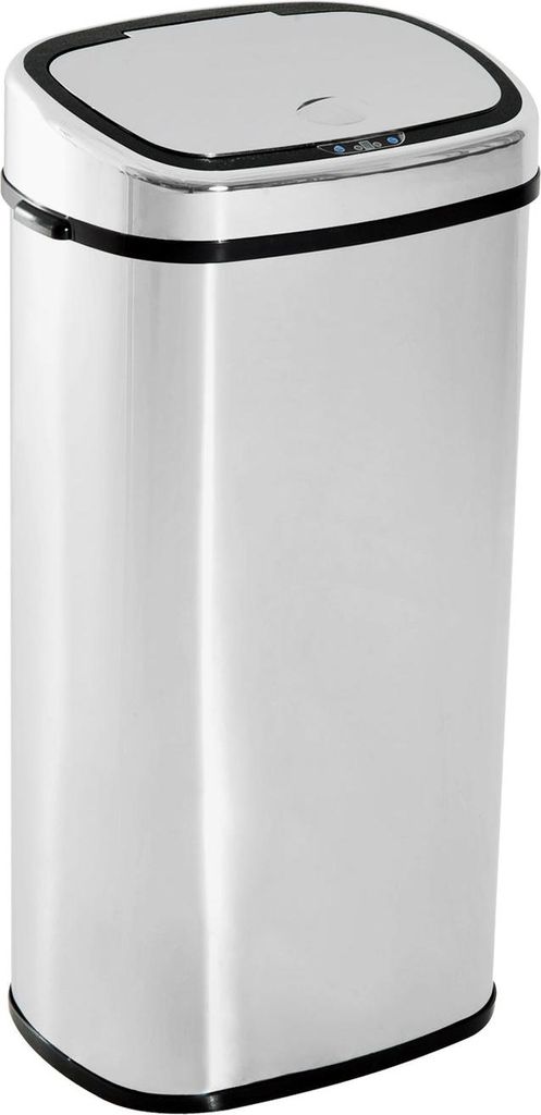 Mülleimer Automatik Abfalleimer Mit Sensor, Küche, Edelstahl, Silber, 68L