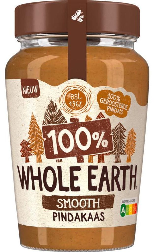 Whole Earth Smooth 100% Pindakaas 340g – Naturalne, kremowe Zdjęcie produktu 