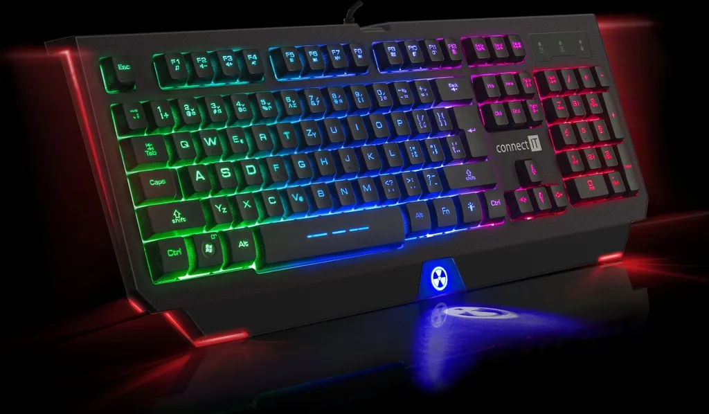 CONNECT IT BATTLE RNBW Clavier AZERTY avec Rétroéclairage LED Rainbow