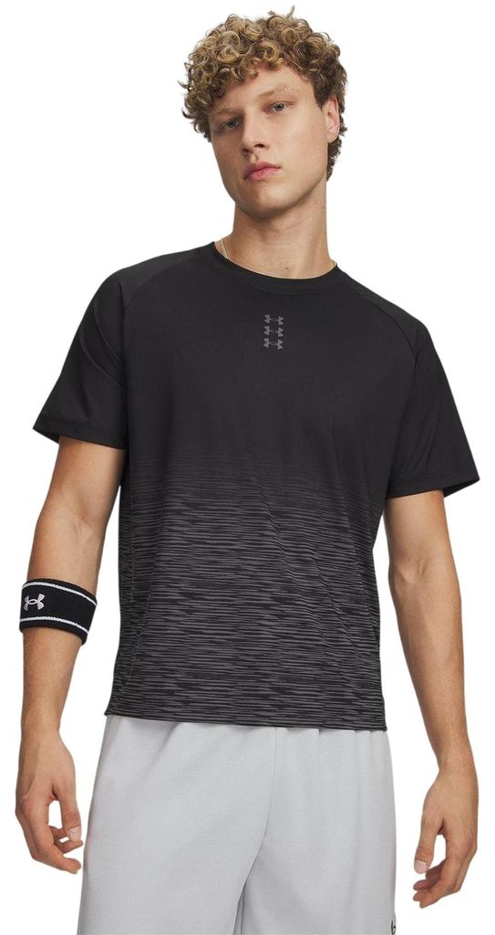 Under Armour - "Hoops" T-Shirt für Herren, Performance, Basketball GT20941 (M) (Schwarz/Grau)