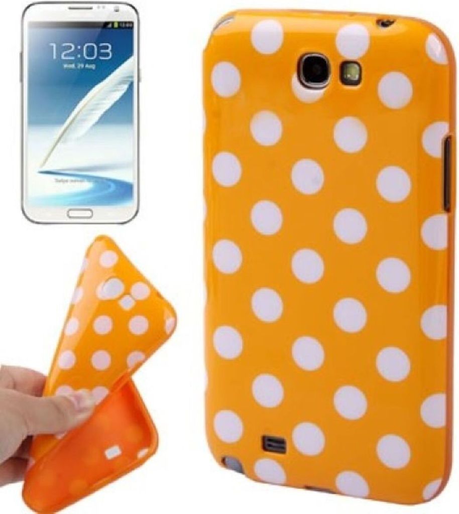 Schutzhülle TPU Case für Handy Samsung Galaxy Note II N7100 Orange