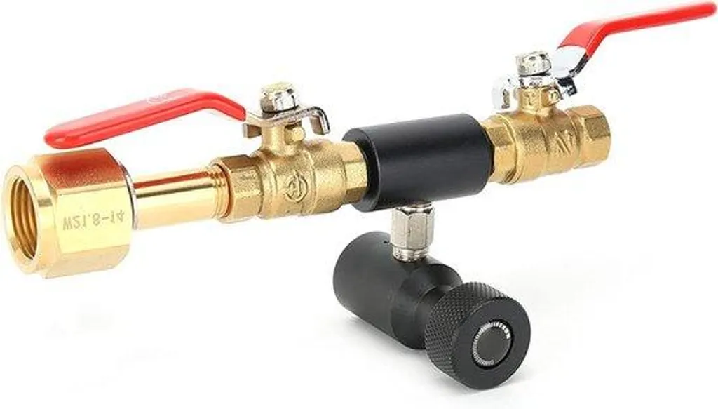 Adaptateur CO2 pour recharge bouteille CGA320 vers valve ASA noire