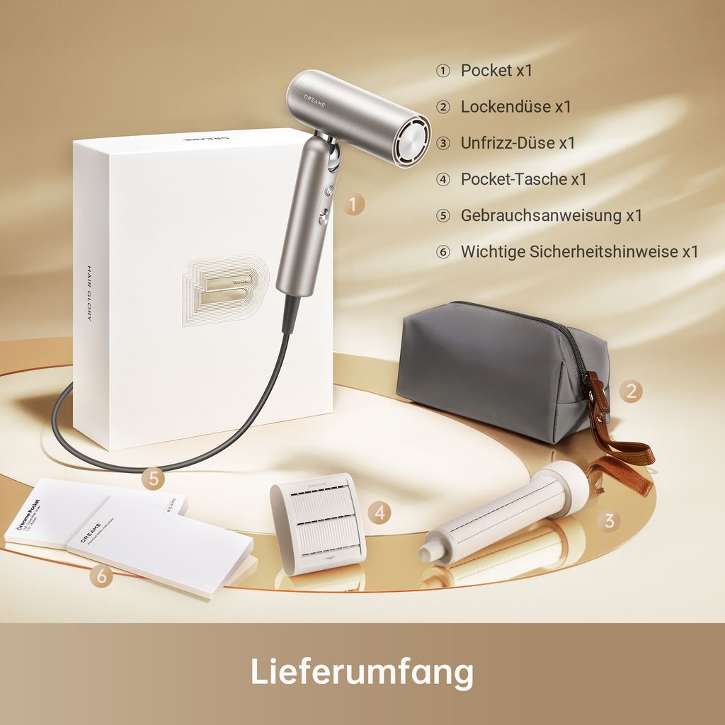 Dreame Pocket Hochgeschwindigkeits-Haartrockner, 3 Produktbild 6