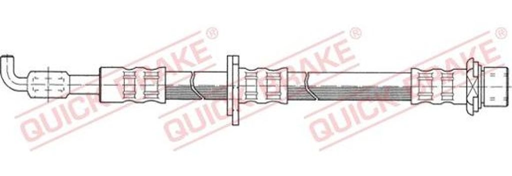 QUICK BRAKE 50.994 Bremsschlauch OE 9094702633 kompatibel mit Starlet