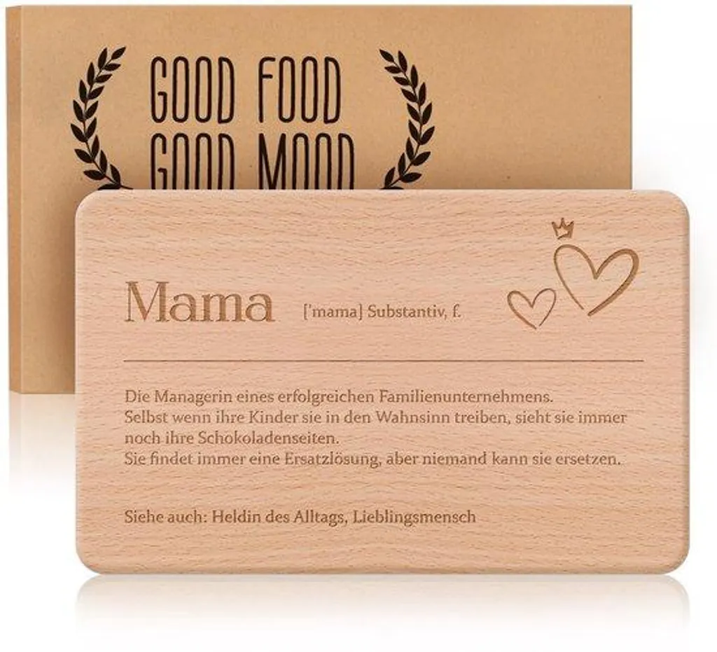 Assiette à collation pour Maman - Plat de service céramique à message