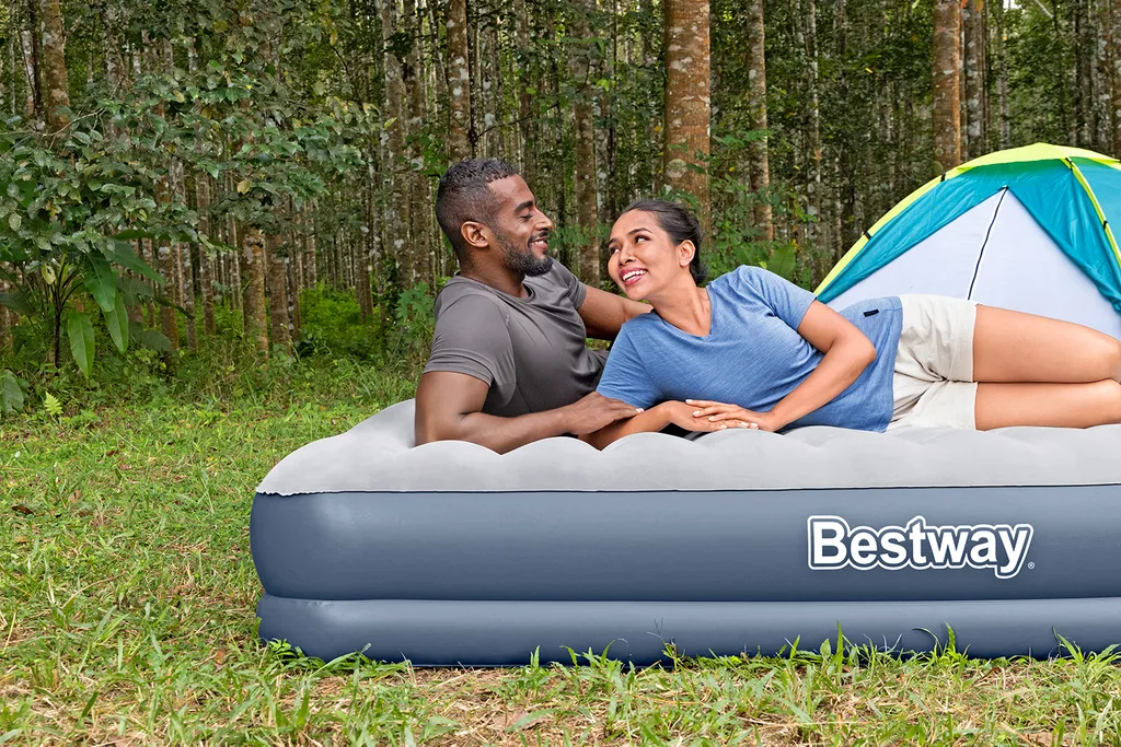 Matelas gonflable TriTech résistant avec pompe sans fil intégrée 203cm - 5