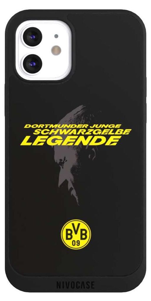 NIVOCASE Handyhülle für Apple iPhone 12 Hülle NIVOpure Case Schwarz BVB Borussia Dortmund Marco Reus