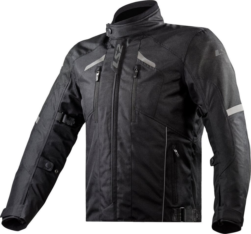 LS2 Serra Evo wasserdichte Motorrad Textiljacke, schwarz, 3XL