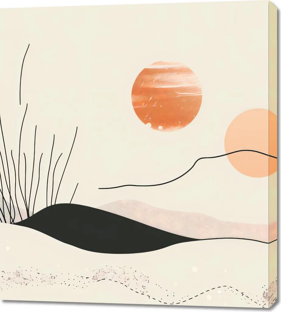 Quadro Morbida Collina 90x100 - Arte per la Tua Casa e Anima