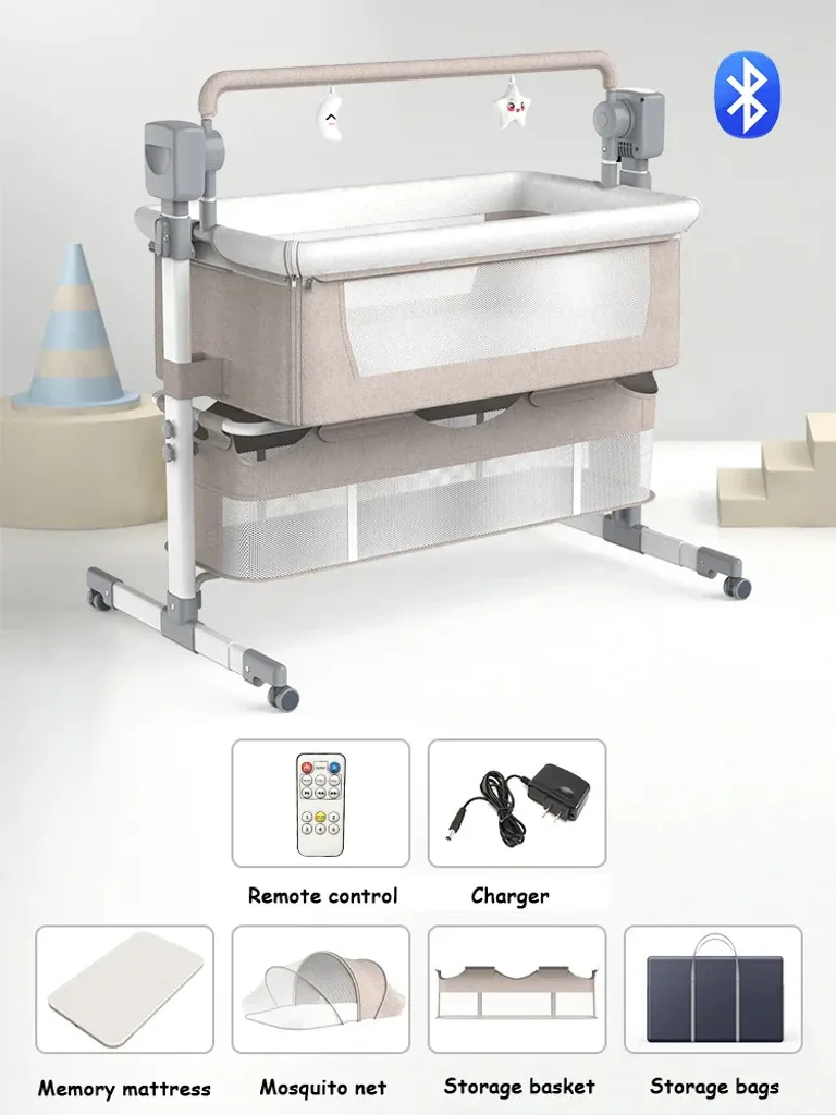 Dormez sereinement près de bébé avec ce lit cododo réglable BJJ-601 - 2