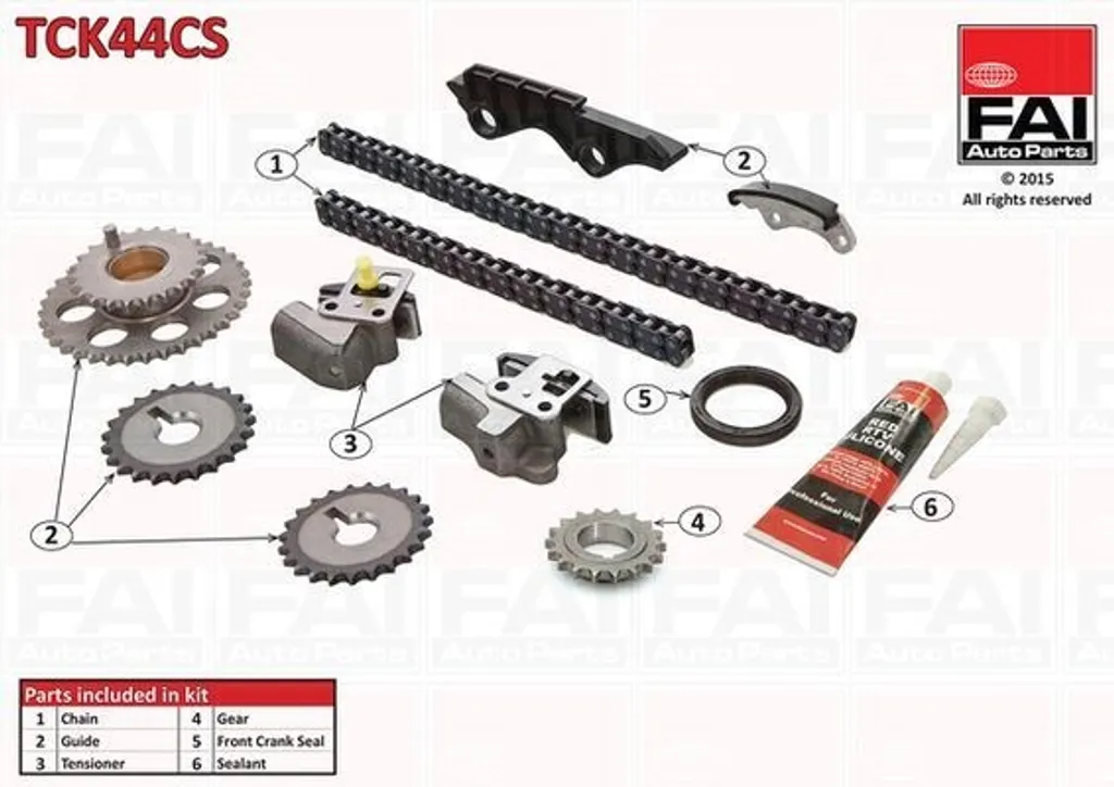 Jeu de chaînes de distribution Nissan Micra 2000-2010 kit complet K11 K12