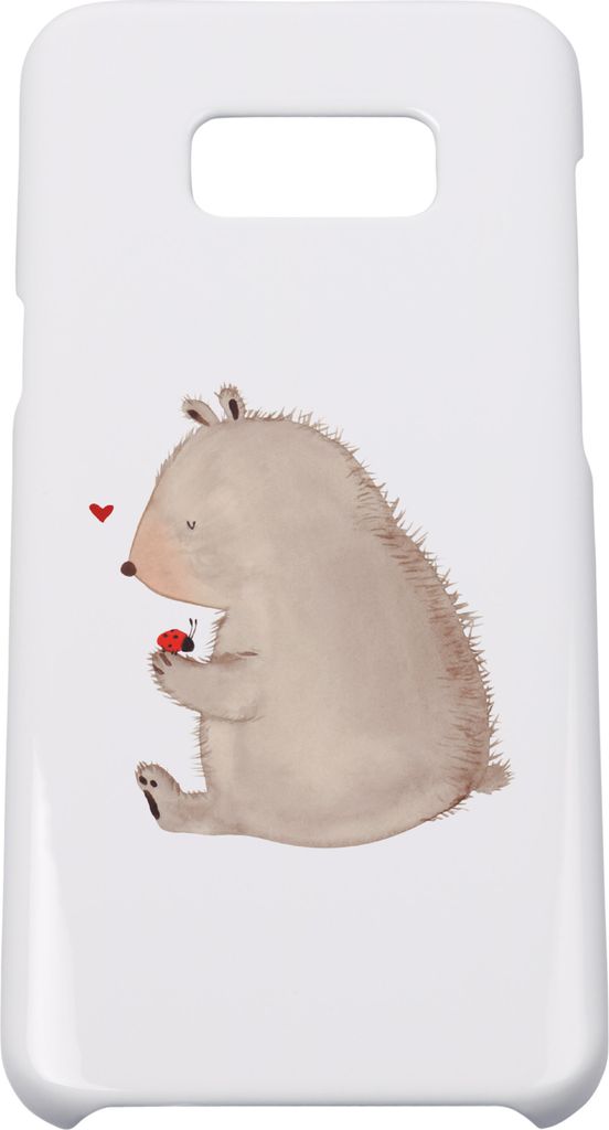Mr. & Mrs. Panda Samsung Galaxy S8 plus Handyhülle Bär Marienkäfer - Weiß - Geschenk, Hülle, Teddy, Liebe, Cover, Freiheit, Das Leben Ist sch...