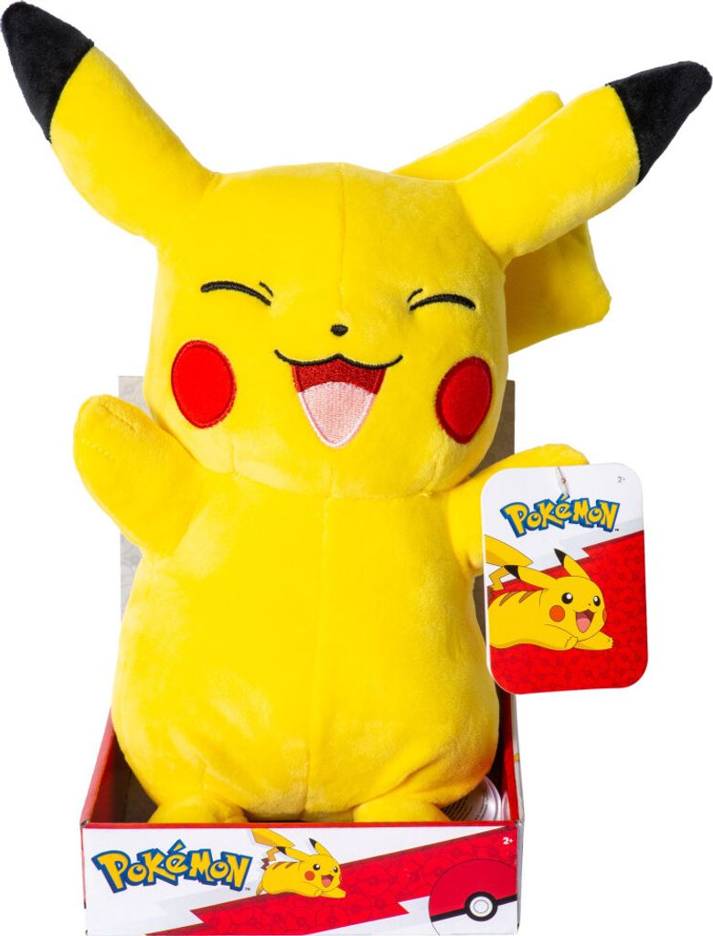 Pikachu Plüsch 30cm jubelnd Kuscheltier
