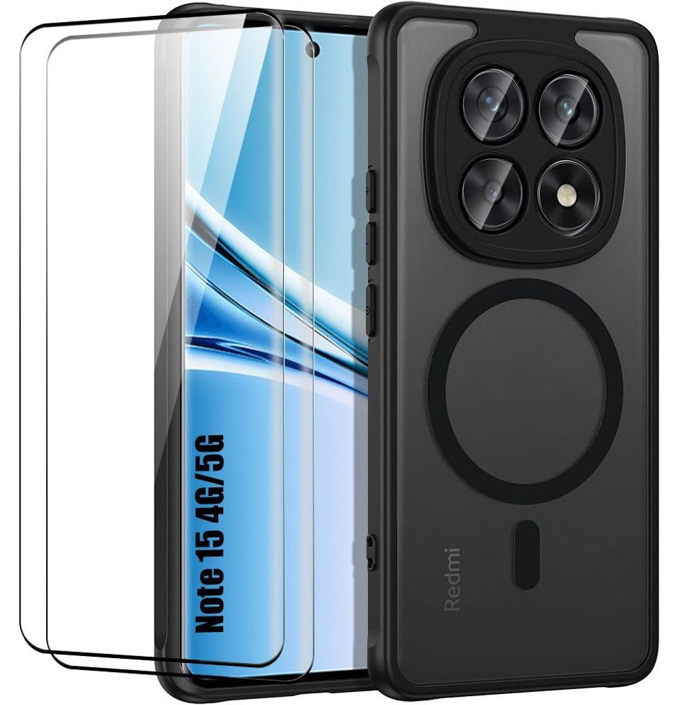 Coque + 2 Verres Trempés pour Xiaomi Redmi Note 15 5G/4G, Image du produit 