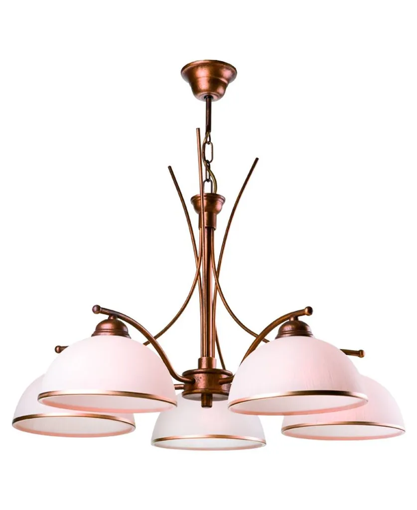 Lustre Suspension Classique Patrycja 5 Lumières pour Grand Salon Chic