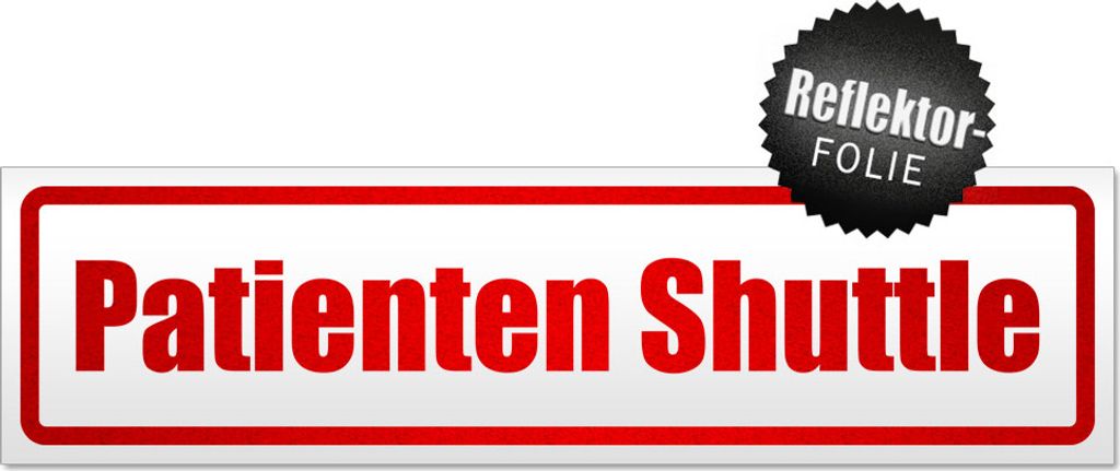 Patienten Shuttle Magnetschild Schild magnetisch