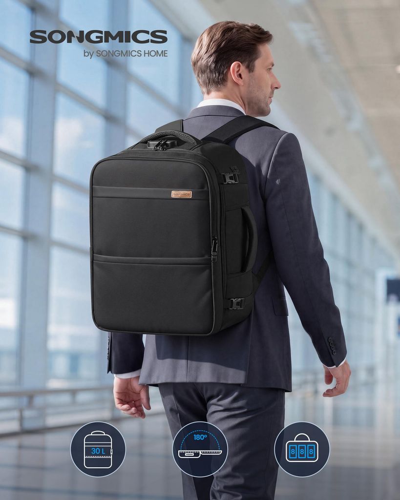 SONGMICS Batoh do příručního zavazadla pro Ryanair, Obrázek produktu 