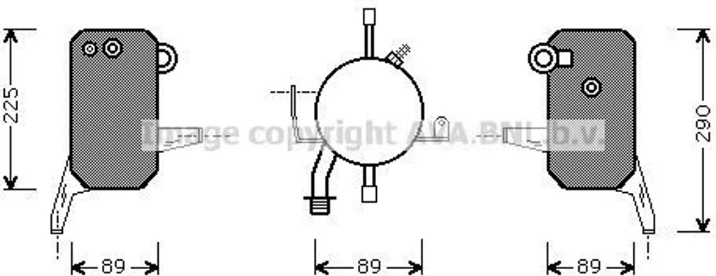 Sécheur de clim pour Ford Transit et Tourneo PRASCO FDD119 OE 1002142