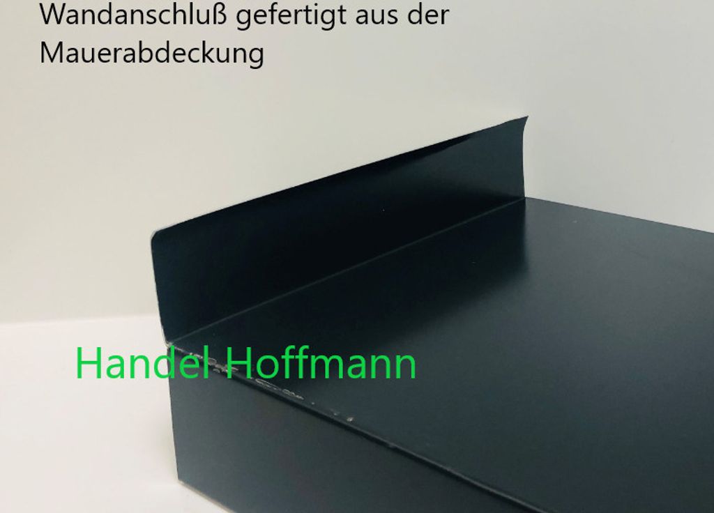 Wandanschluss für Mauerabdeckung Alu Anthrazit 1,5 mm Produktbild 2