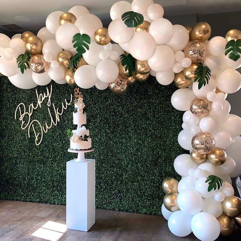 100pcs/Set Ballon Garland Set Mode Easy Installieren Sie Emulsionen Babyparty Garland Bogen Kit für Hochzeit