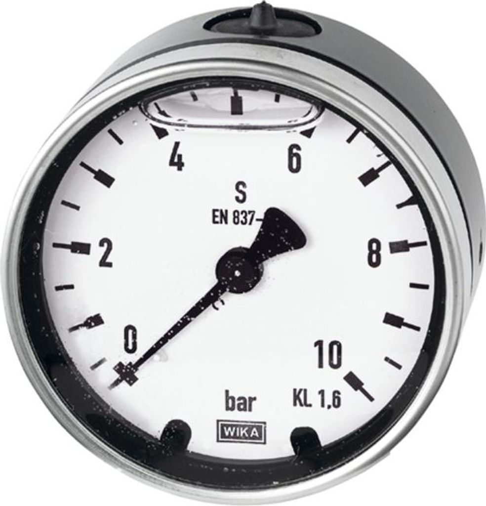 Riegler Glyzerinmano., Metallgeh., G 1/4 hinten zentr., 0-40,0 bar, ̃ 63