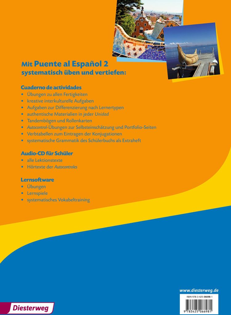 Puente al Español 2. Cuaderno de actividades mit CD-ROM und CD für Schüler