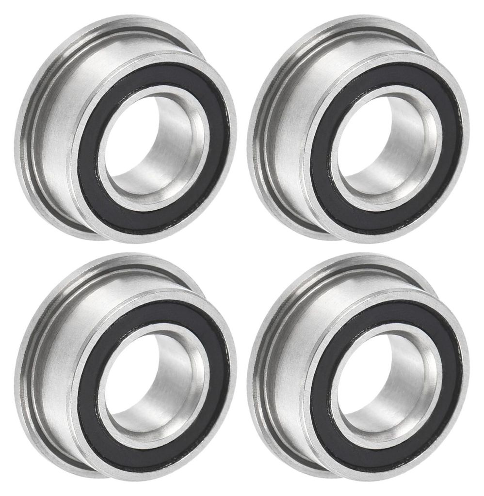 4 Stš¹ck MF105-2RS Miniatur-Flanschkugellager 5x10x4mm Rillenkugellager Doppelt abgedichtetes Chromstahl-Flanschlager fš¹r Werkzeugmaschinen, 3...
