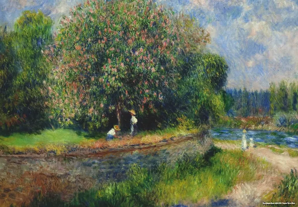 Puzzle Art de 1000 pièces Renoir Marronnier en fleurs pour adultes D-Toys