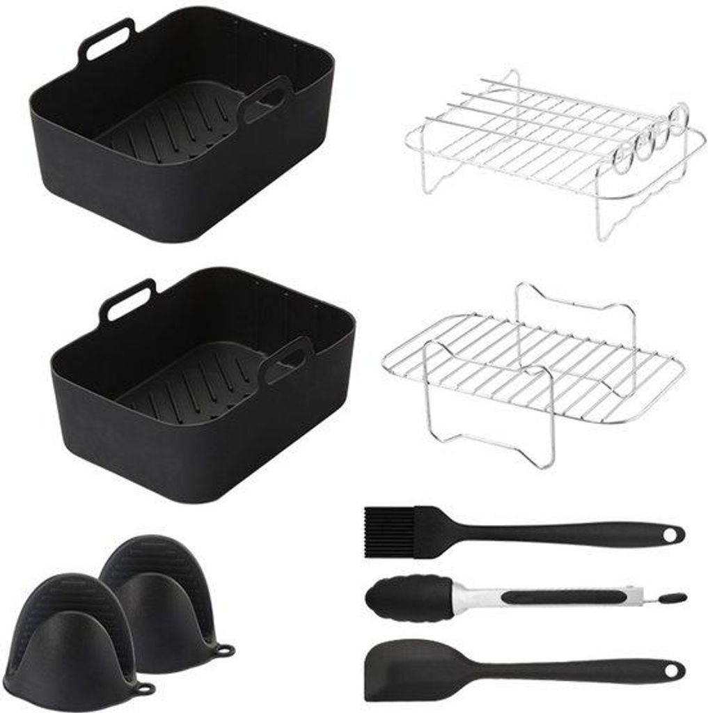 Silikon Grillplatten-Set für Grillsteamer, 9 Stück, für Luchtbakken Accessoires