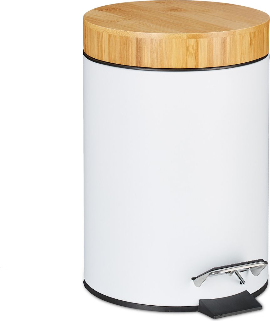 relaxdays Mülleimer Bad 3 l Produktbild 1