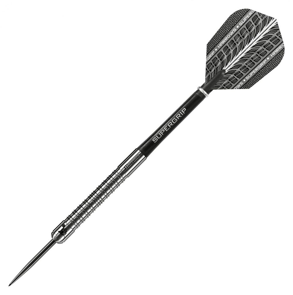 Harrows - Darts "Supergrip", Stahlspitze PP4374 (23 g) (Schwarz)