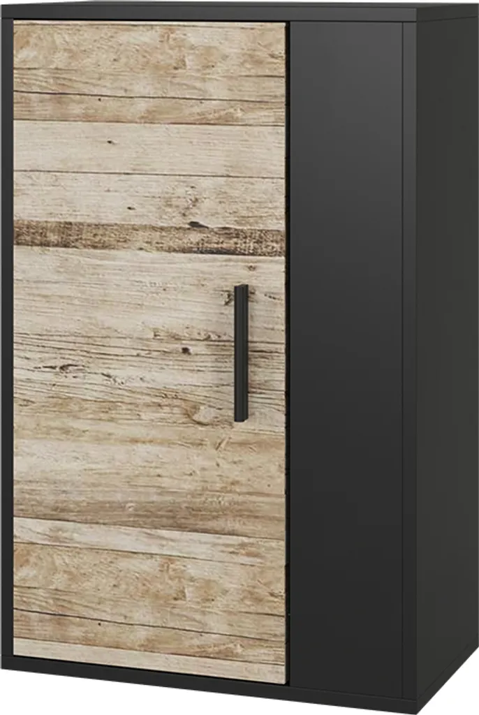 Armoire suspendue Vicco Berno Noir et Chêne sable 50.1x78.4cm Modèle 55444