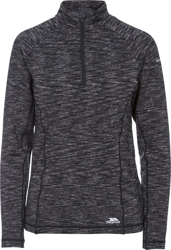 Trespass Damen Sporttop Edith, langärmlig TP4657 (XS) (Grau meliert)