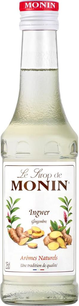 Monin Ingwer Sirup leicht scharf ideal zu Cocktails 250ml Produktbild 