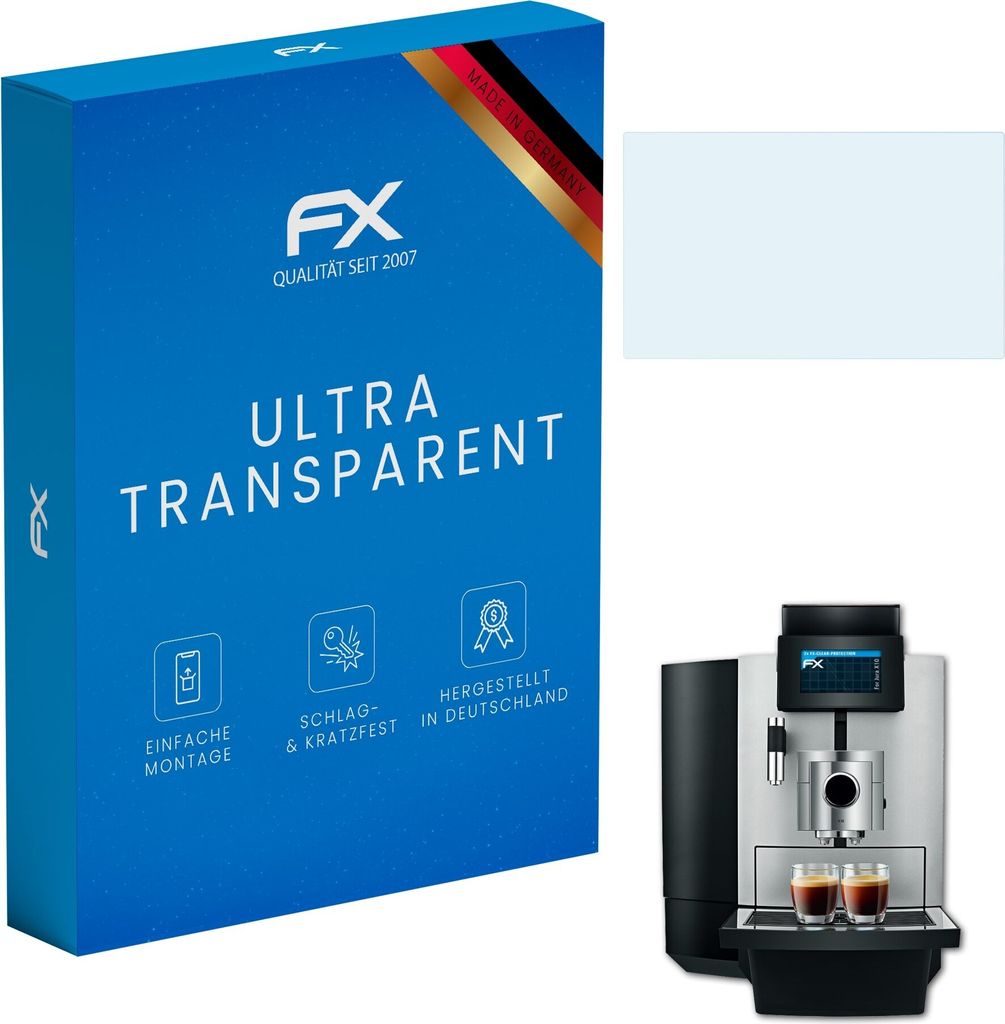 atFoliX FX-Clear 2x Schutzfolie kompatibel mit Jura X10 Displayschutzfolie