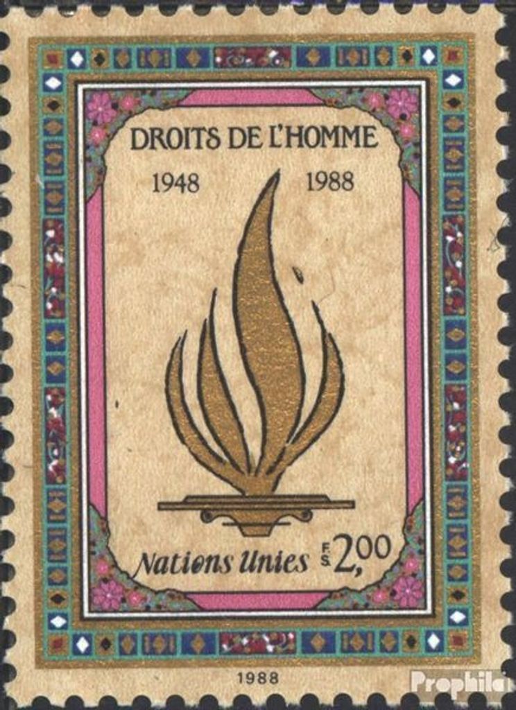 Briefmarken UNO - Genf 1988 Mi 172 (kompl.Ausg.) gestempelt Menschenrechte