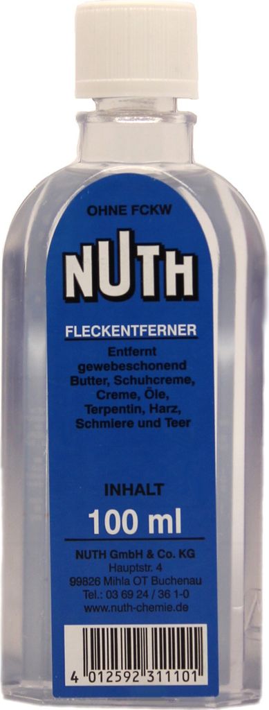 Nuth Fleckenentferner - 100ml Fleckenwasser Butter Fett Öl Creme Flecken