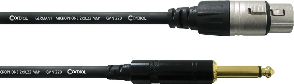 Cordial CCM 10 FP Cavo Audio 10m XLR Femmina a Jack 6.3mm Professionale