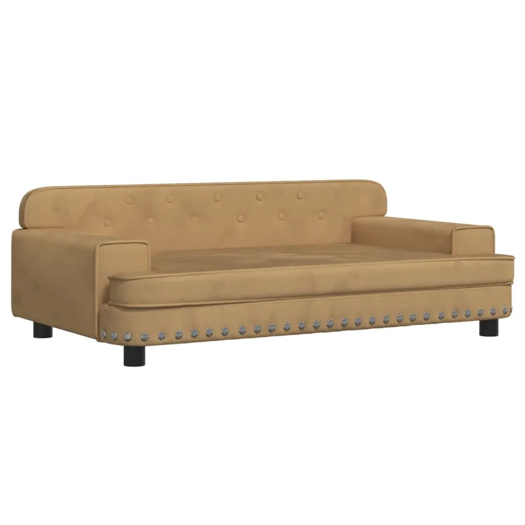 Letto Cani Velluto Marrone 90x53x30 cm | Analisi Comfort e Materiali