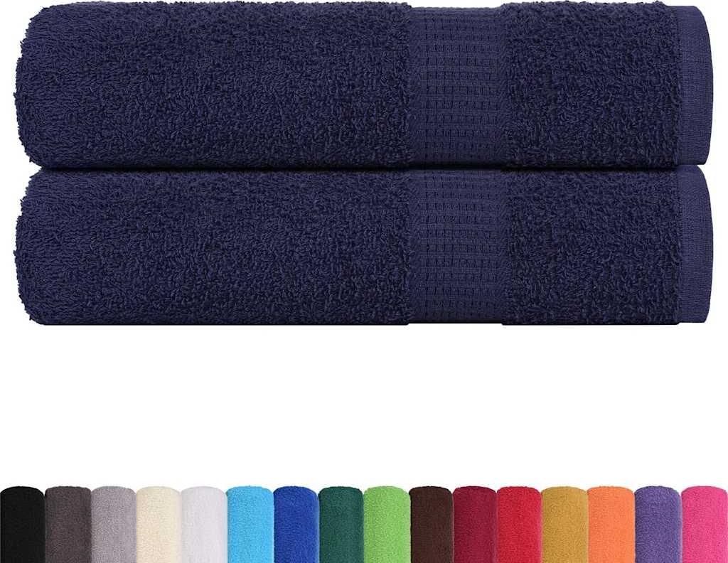 vidaXL Badetücher FROGN 2 Stk. Marineblau 100x150 cm 360 g/m²