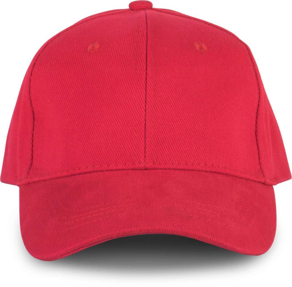 K-Up Herren Kappe Panel Cap Sandwich Cap Basecap Baseballkappe Mütze, Größe:U, Farbe:Rot