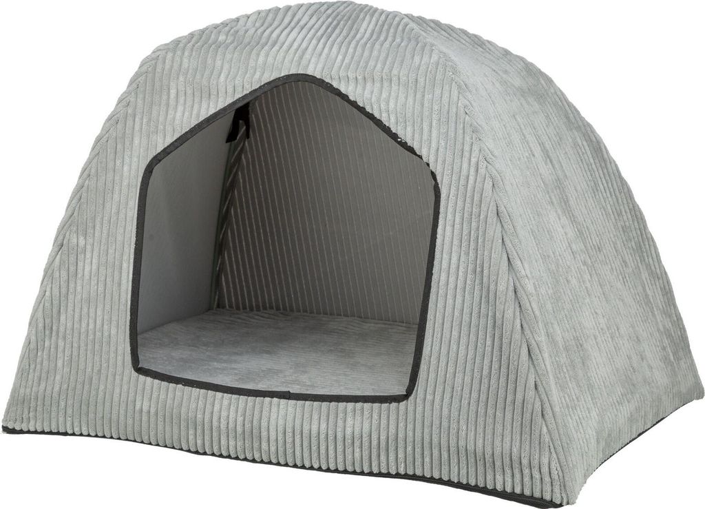 TRIXIE Orthopädische Hundehöhle Jonna - hellgrau - 75 × 55 Produktbild 