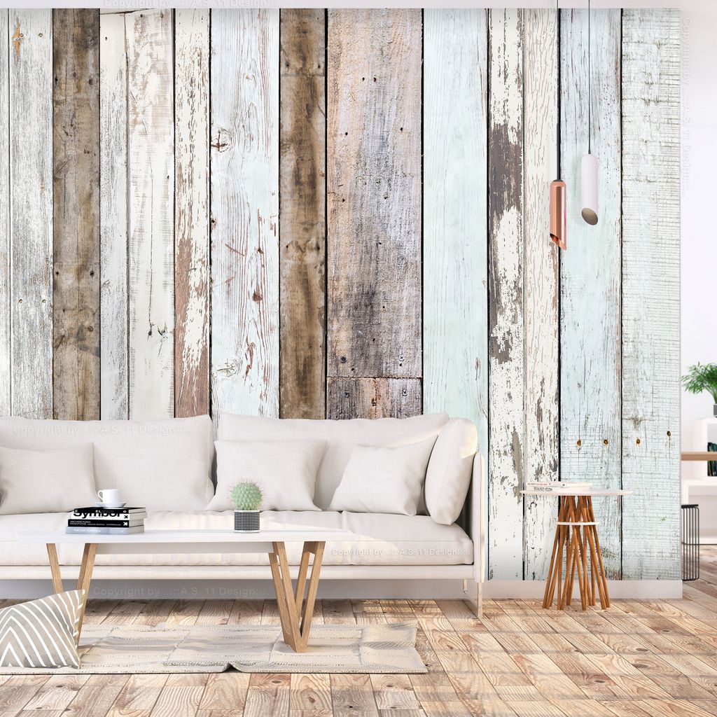 Basera Selbstklebende Fototapete Holzmotiv f-C-0423-a-a, mit UV-Schutz, 98x70 cm