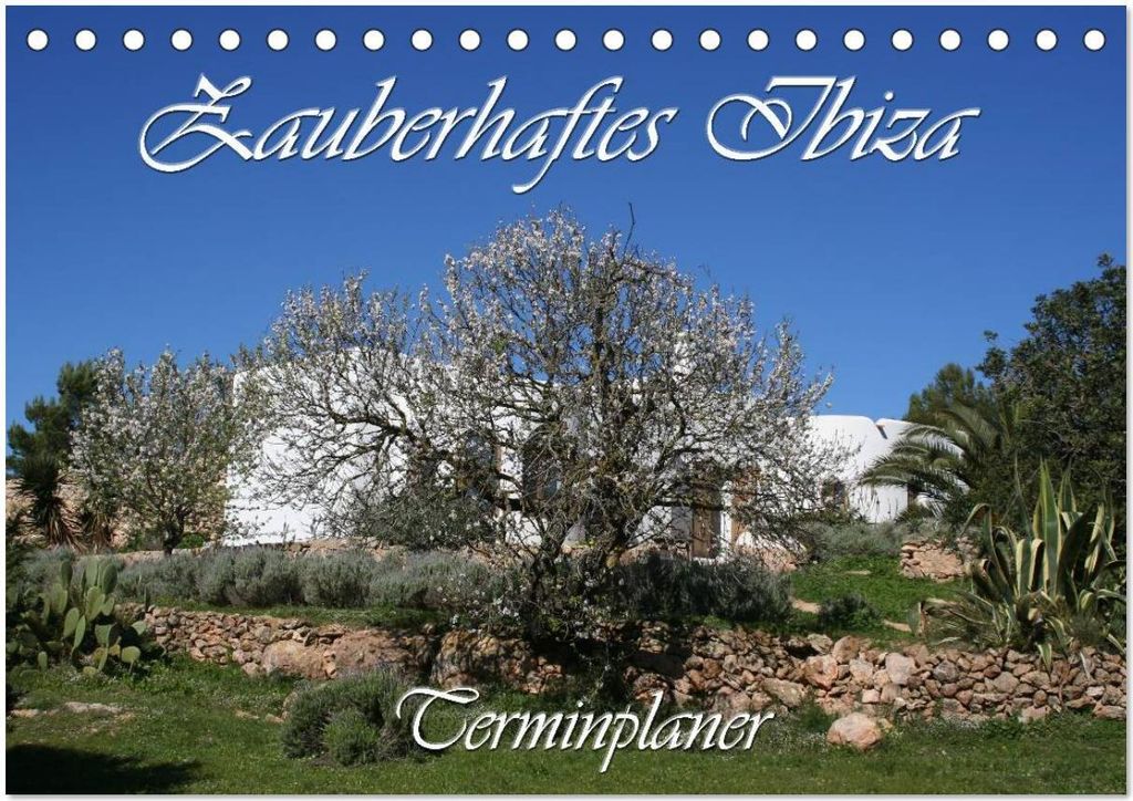 Zauberhaftes Ibiza - Terminplaner (Tischkalender 2026 DIN A5 quer), CALVENDO Monatskalender