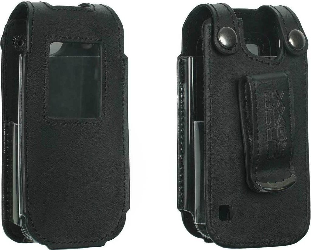 Ledertasche m. Gürtelclip für Nokia 2720 Flip, sw Zdjęcie produktu 