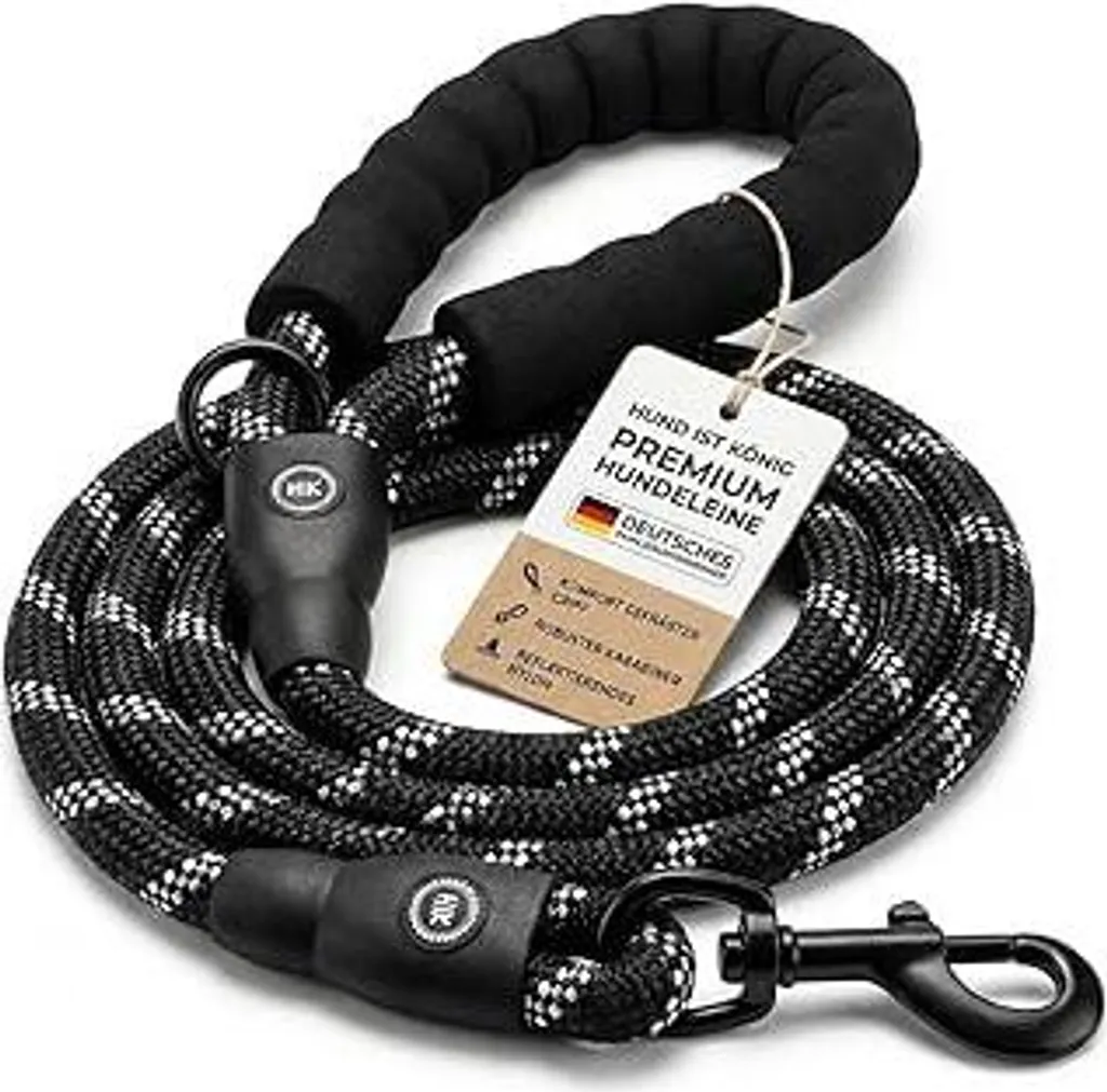 HUND IST KÖNIG Guinzaglio Nylon 3m x 12mm Riflettente Cani Medi